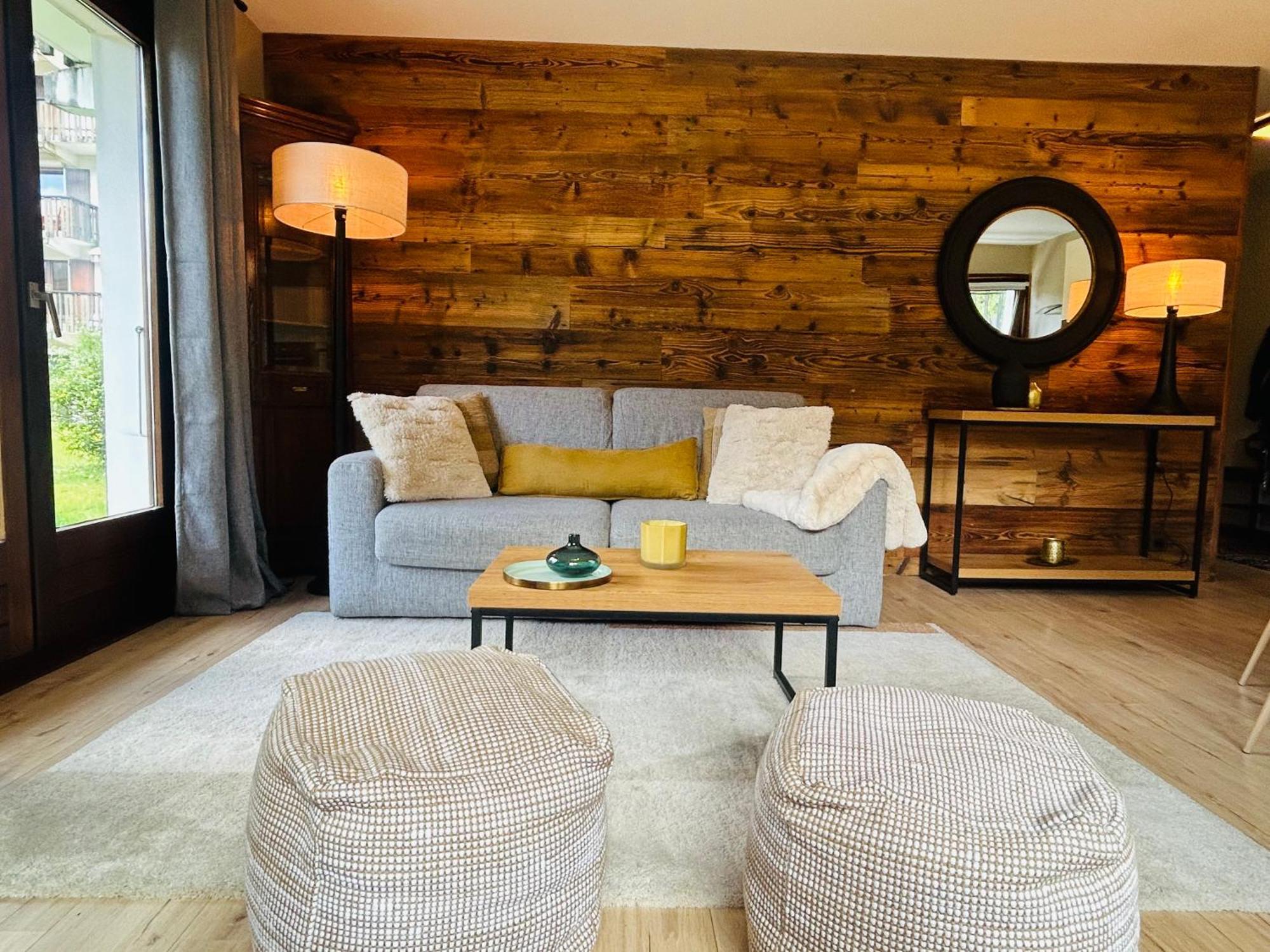 Appartement Style Chalet Avec Grande Terrasse Et Parking Prive Шамони Экстерьер фото