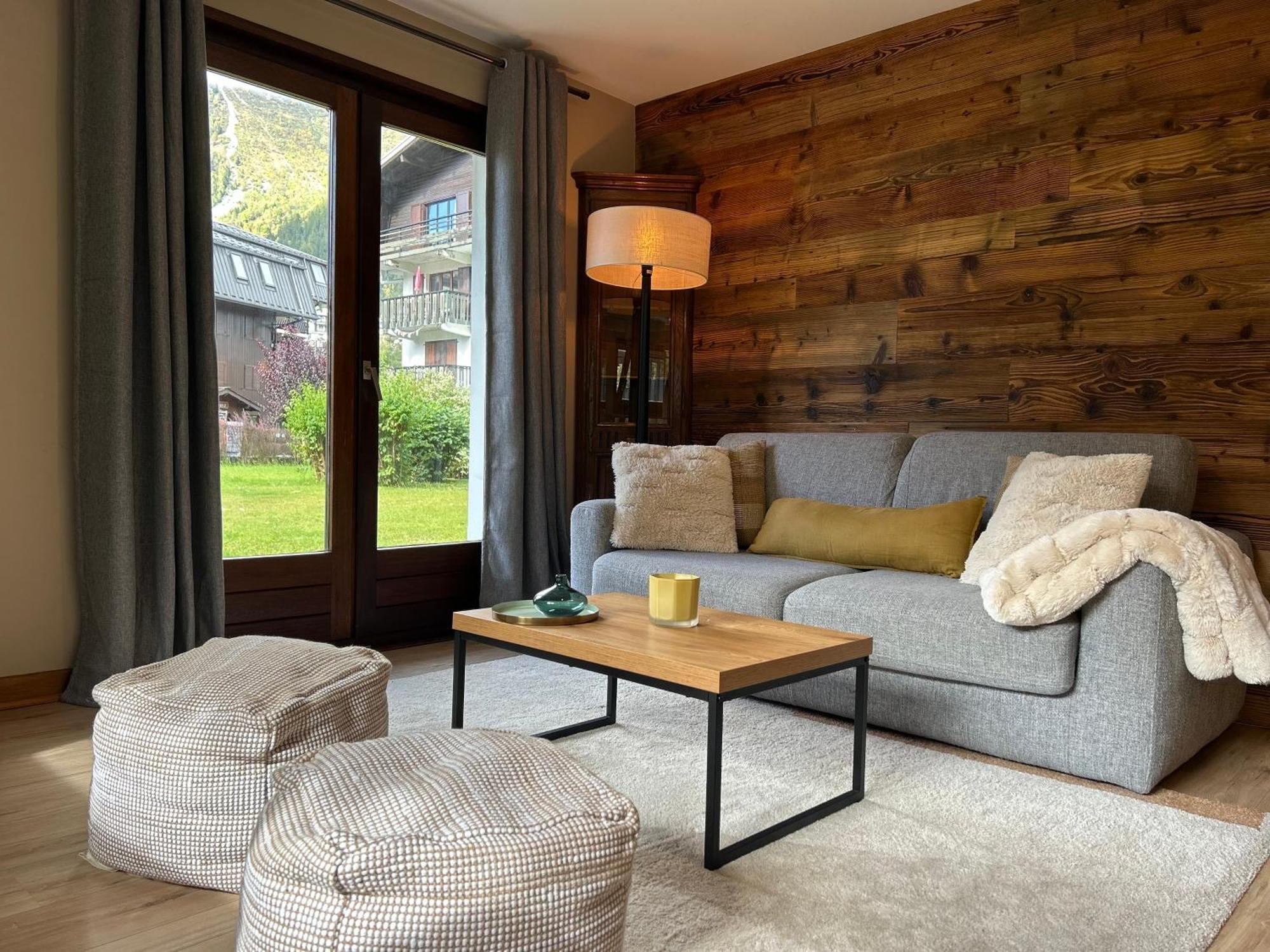 Appartement Style Chalet Avec Grande Terrasse Et Parking Prive Шамони Экстерьер фото